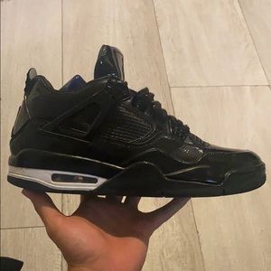 Jordan 4 Lab 11 Black patent leather